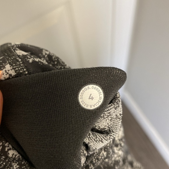 Misted Jacquard Graphite Grey Alpine White Lululemon Wunder Under High-rise 28” - Picture 9 of 9